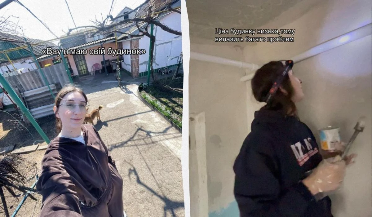 Аліна показала у TikTok, що змінилося у сільській хаті за рік ремонту
