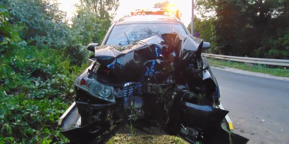 На Вроцлавщині нетверезий українець врізав Audi у дерево: пасажирка з багажника у лікарні