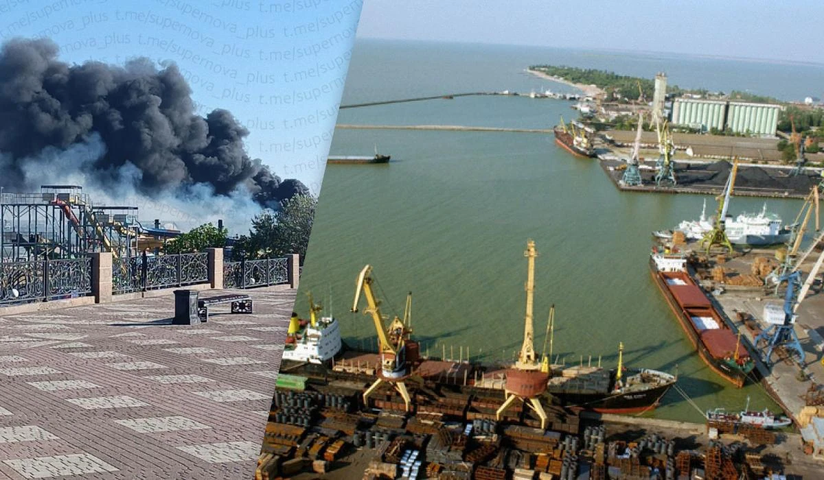 Дрони над портом Єйська