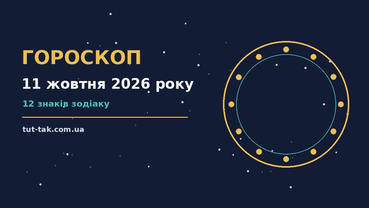 Гороскоп на 11 жовтня 2026 року: перспективи для 12 знаків для роботи, дому й кохання